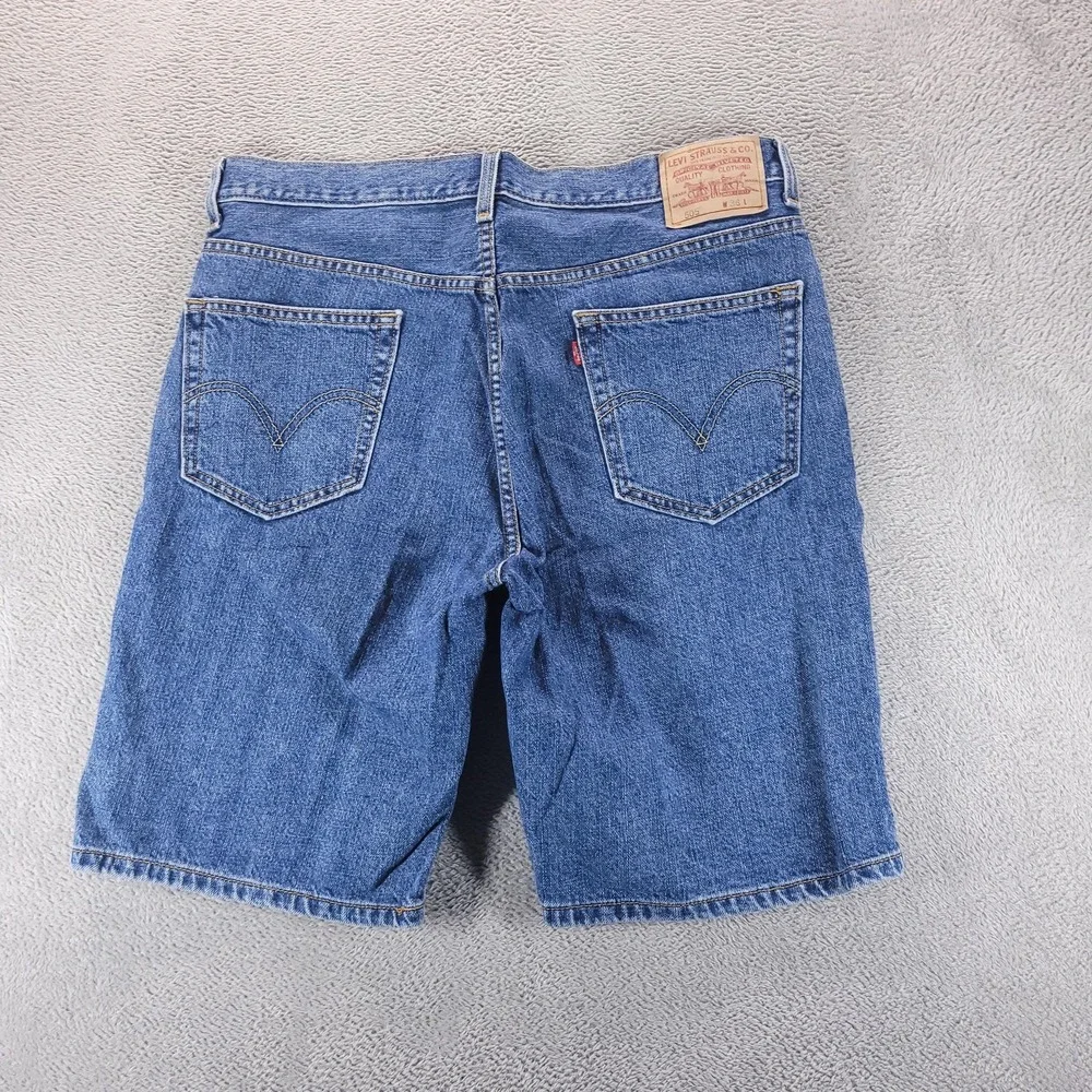 Levis 505 Shorts Mens 36 Blue Denim Regular Bermuda 10